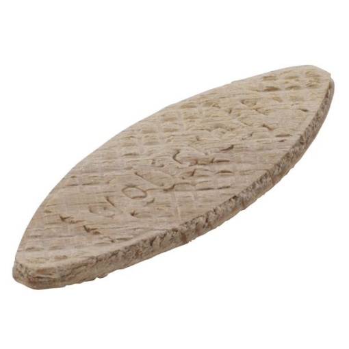 Set 50 placute din lemn pentru imbinare, tip biscuite nr. 10 Wolfcraft 2922000 dimensiuni 55x19x4 mm, pentru materiale cu grosimi cuprinse intre 13-15 mm