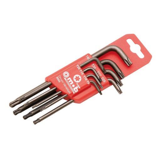 Set 8 chei pentru locas Torx cu cap sferic MOB TX9-TX40