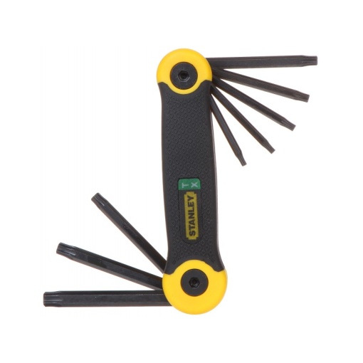 Set 8 chei Stanley Torx pliabile in carcasa T9-T40