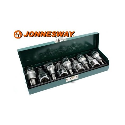 Set 9 piese chei tubulare Jonnesway 1/2" torx T20-T60