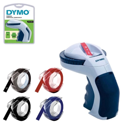Set Aparat embosat DYMO Omega si in total 4 role etichete Omega DY12748 S0717930