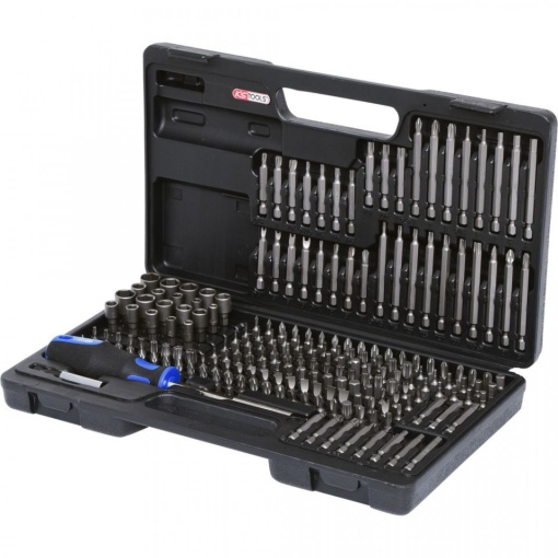 Set biti KS TOOLS, prindere 1/4", 208 piese