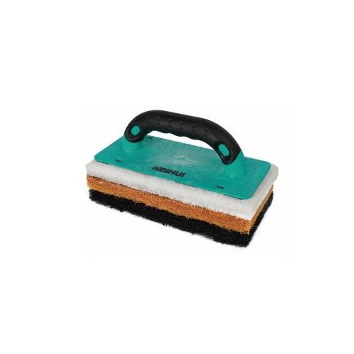 Set Dristi cu Burete / Tampon pentru curatare (1 maner, 3 baze), 250x120mm - BIHUI-CSPK4