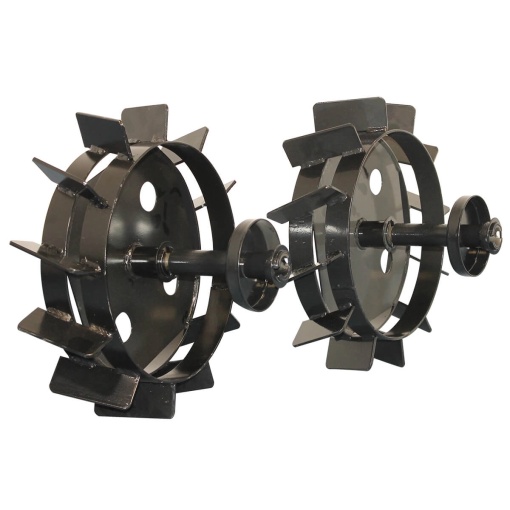 Set roti metalice si plug BISONTE Agro Garden pentru BTA-SP360