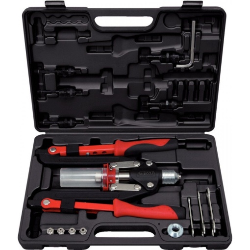 Set universal de clești pentru nituri KS TOOLS, 11 piese