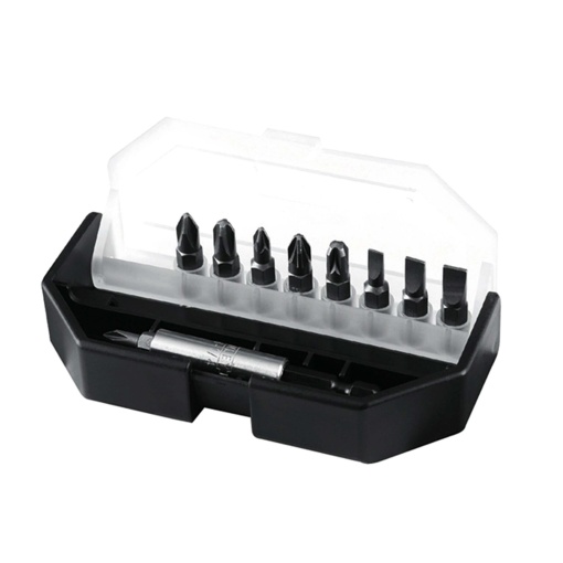 Stanley 1-68-734 Set mixt 10 biti 25 mm +adaptor magnetic 1/4"