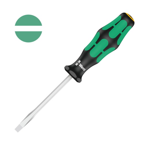 Surubelnita electrician Wera 334 SK dreapta 0.6 x 3.5 x 4 x 75 x 81 maner verde antirostogolire 05007670001