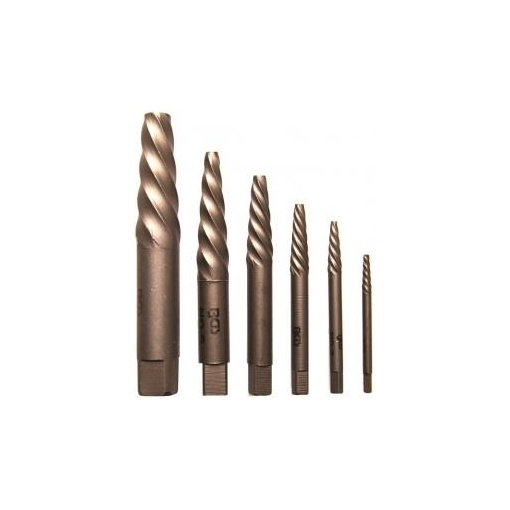 Trusa extractoare suruburi, marimea 1-2-3-4-5-6