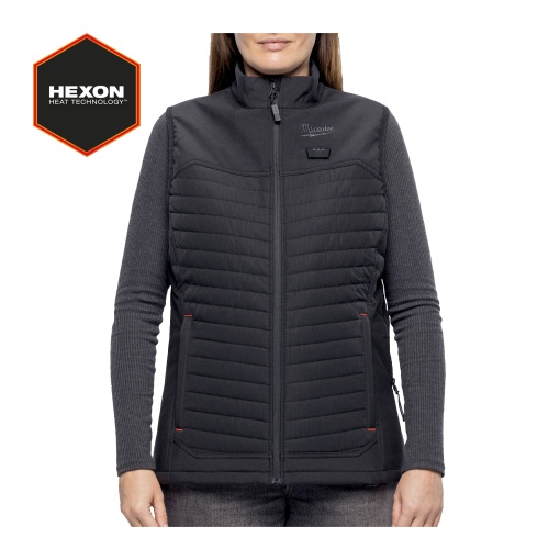 Vesta Milwaukee Puffer incalzita HEXON dama, neagra, M12 HPVLBL3-0, marimea XL
