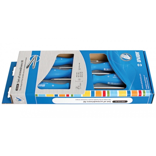608CS5NI Set surubelnite combinate, maner polipropilena, nichelate / 5 piese - 617041