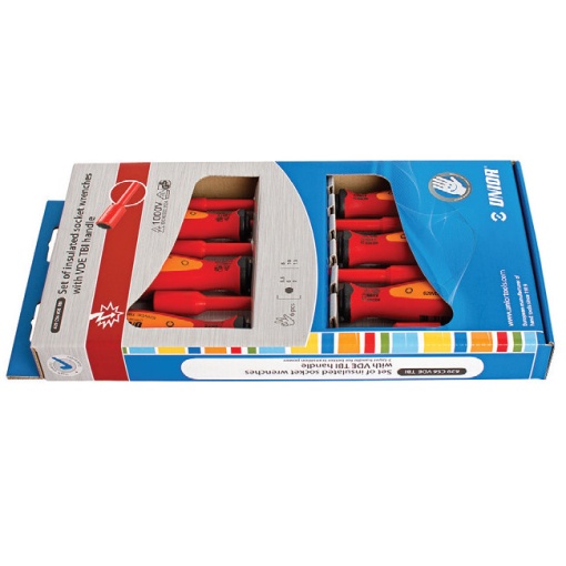 629CS6VDETBI Set de surubelnite izolate cu cap tubular, DIM 5.5 - 13 / 6 piese - 617050