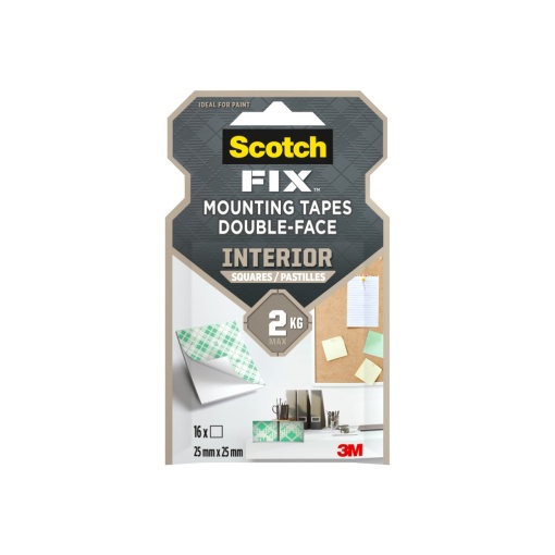 Benzi dublu adezive pretăiate montare interior, 16 buc/pachet, 3M Scotch-Fix™