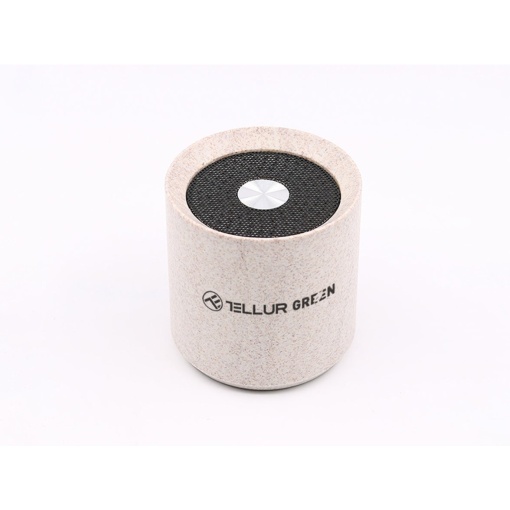Boxă portabilă Bluetooth Tellur Green, 3W, crem