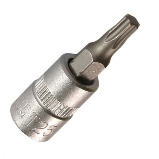 Capat cheie tubulara 1/4" cu varf Torx, T25