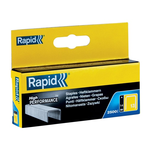 Capse Rapid 13 14 mm, galvanizate, sarma subtire, pentru tapiterie, 2500 cutie carton 11850525