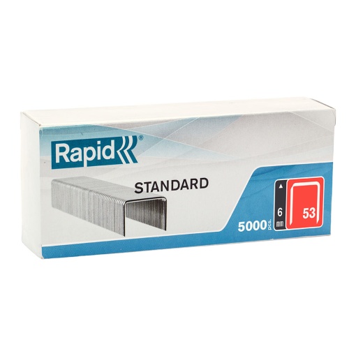 Capse Rapid 53 6, sarma subtire, STANDARD, Decoratiuni, 5000 cutie carton 40108657