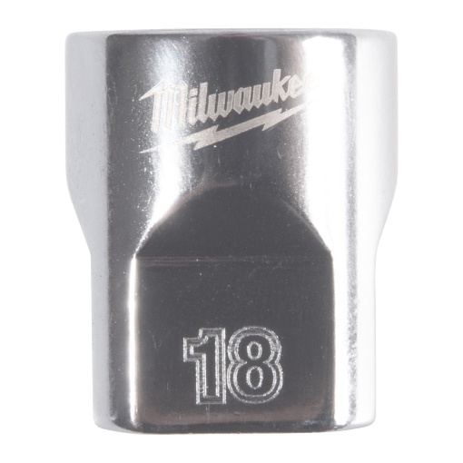 Cheie tubulara scurta in 12 puncte Milwaukee 3/8", 18mm