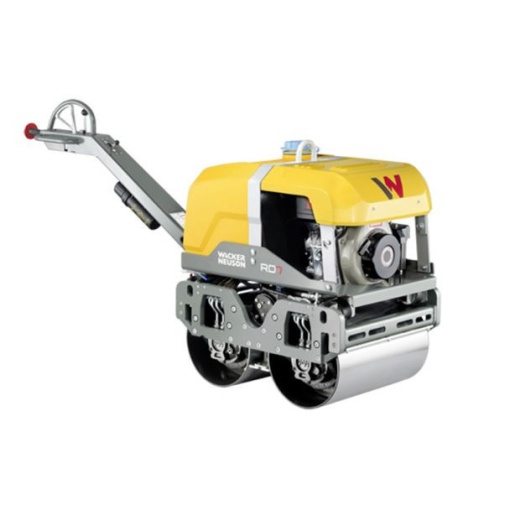 Cilindru compactor cu rola dubla Wacker Neuson RD7Afb HRC, 687 kg, Honda, 650 mm