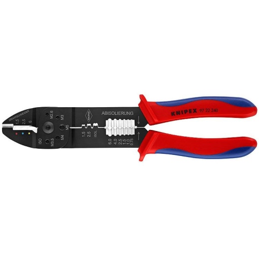 Cleste de sertizare si dezizolat, KNIPEX, 240 mm