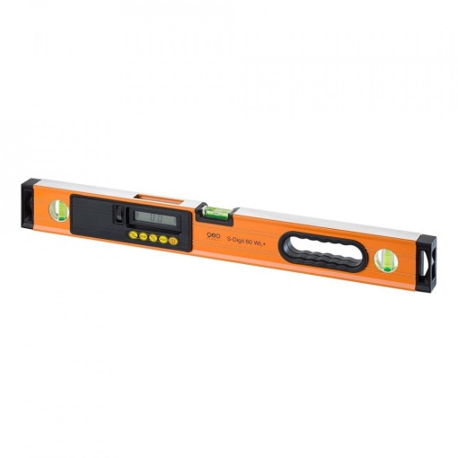 Clinometru S-Digit 60 WL+, nivela electronica cu 3 bule, 62,5 × 7,5 × 5,8 cm