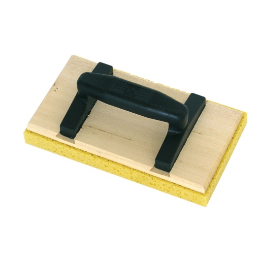 Drișcă din lemn cu baza poliuretanica, mâner oval - 13×20