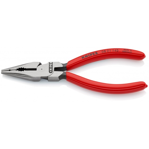 KNIPEX 08 21 145 Cleşte combinat cu vârf acoperite cu plastic vopsit negru 145 mm