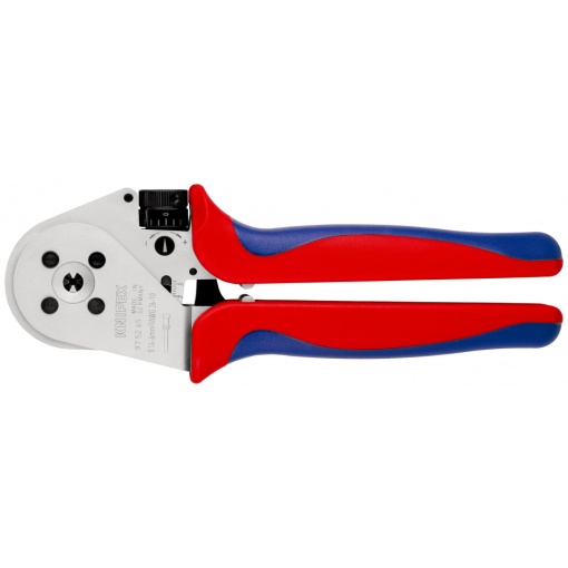 KNIPEX 97 52 65 Clește de presare cu patru dornuri pentru contacte răsucite cu manşoane multicomponent cromat 230 mm