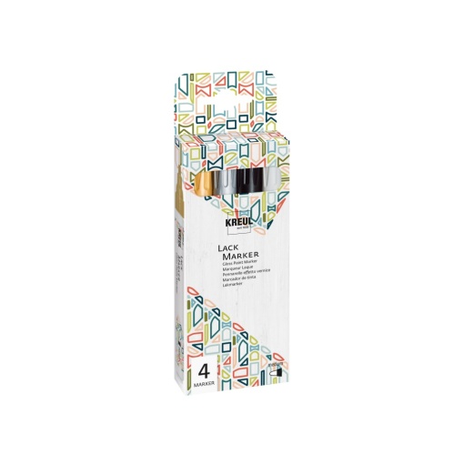 KREUL Gloss Paint Marker medium Set of 4