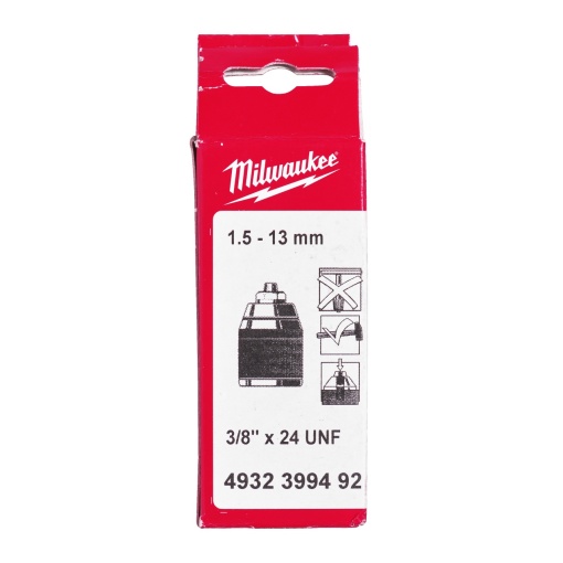 Mandrine fără cheie pentru mașini cu sistem prindere FIXTEC (blocare a axului) Milwaukee - 1.5 - 13 - 3/8″ x 24