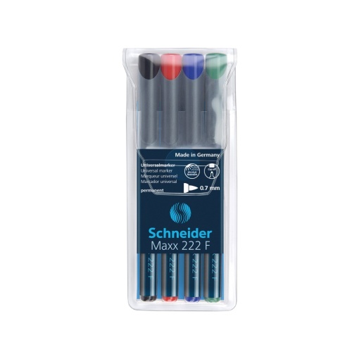Marker OHP permanent Schneider 222 0.7 mm 4/set