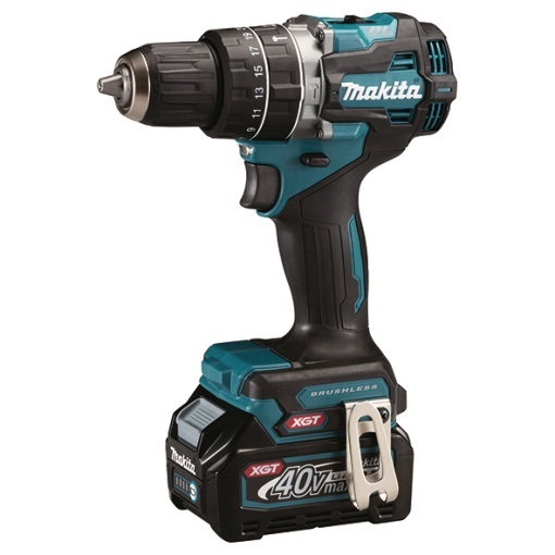 Masina de gaurit cu percutie Makita XGT 40Vmax, 64 Nm, cu 2 acumulatori