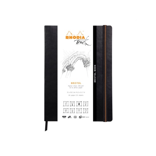 Notebook grafic A4, portrait, 32 file, Rhodia Touch Bristol