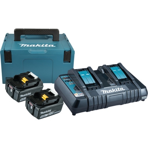 Pachet acumulatori LXT - 2xBL1850B + DC18RD + MAKPAC3