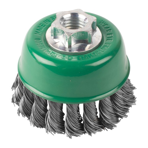 Perie răsucita tip cupa Milwaukee M14, 65x18mm, inox, 0.5mm