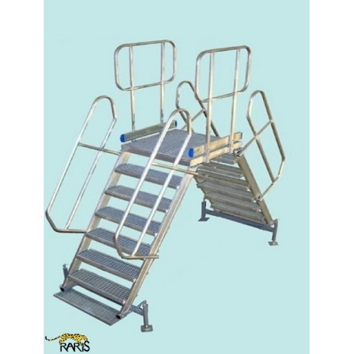 Platforma RARIS, fixa, 45°, dubla, Gmax = 200 kg, tip PF45D