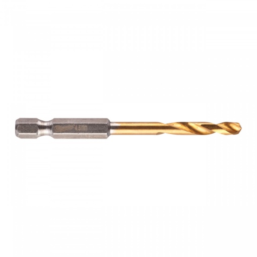 RED HEX - Burghie SHOCKWAVE™ HSS-Ground Titan pentru metal Milwaukee Ø 4.5x29x76 mm - blister 1 buc