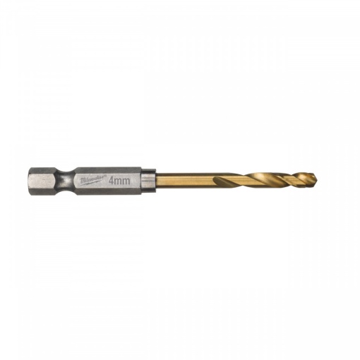 RED HEX - Burghie SHOCKWAVE™ HSS-Ground Titan pentru metal Milwaukee Ø 4x26x71,5 mm - blister 2 buc