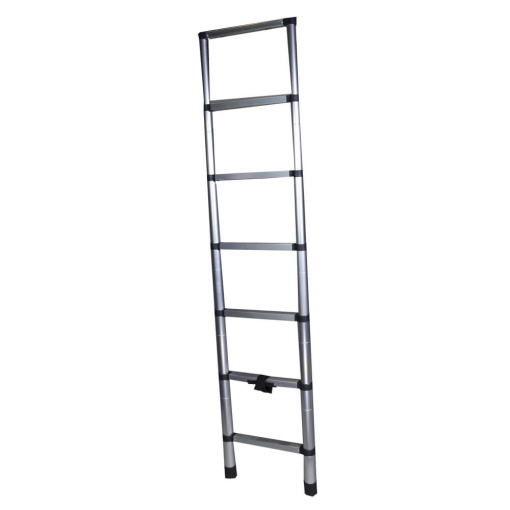 Scara telescopica aluminiu BISONTE STR1020 7 trepte,inaltime maxima 2.0 m