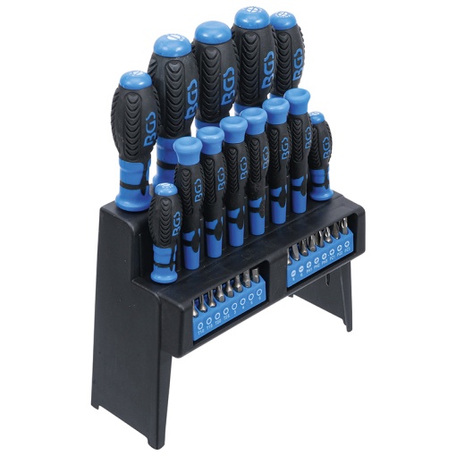 Set 29 piese BGS surubelnite si varfuri, suport plastic