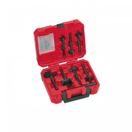 Set 7 buc pentru contractanți (Burghie freză ⌀25 / 29 / 32 / 38 / 44 / 54 / 65 mm, prelungitor cu lungimea de 140 mm și șuruburi de avans)