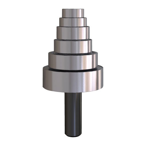 Set 8 buc pentru freze pentru caneluri si faltuire - vario 1.7-34.9 mm