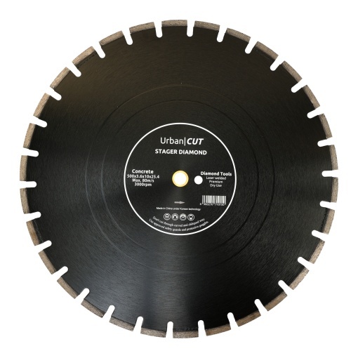Stager URBAN CUT Disc diamantat pentru beton/asfalt 500mmx25.4-Px10mmx3.6mm