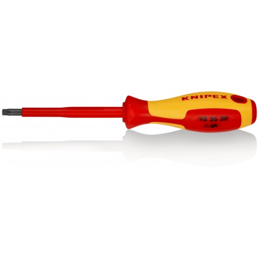 Surubelniță KNIPEX pentru șuruburi Torx® mâner izolator multicomponent, testat de VDE brunat 210 mm