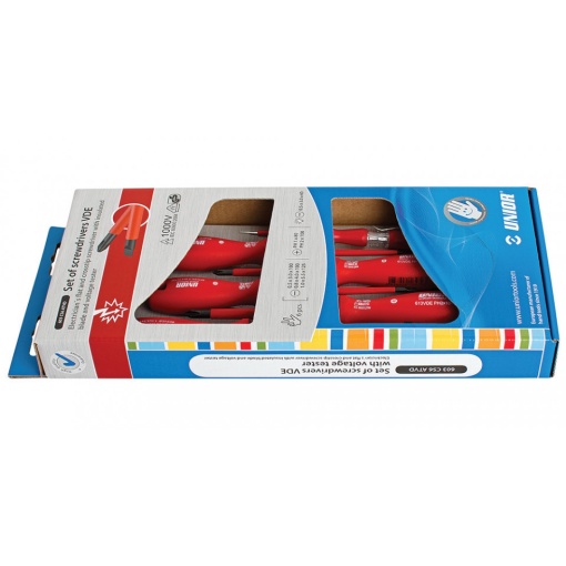 603CS6ATVD Set de surubelnite izolate si tester de tensiune / 6 piese - 617656