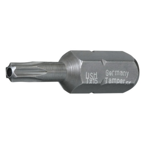 Bit hexagonal USH 1/4” DIN 3126 – Forma C 6,3 – profil TORX TT 30