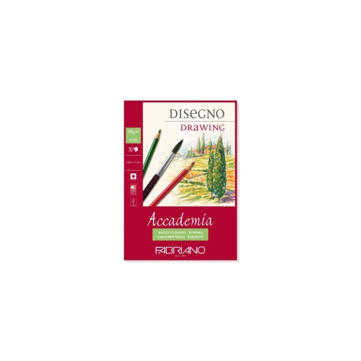 Bloc desen Accademia Disegno, A5, 200 g, 30 file, fără spirală Fabriano