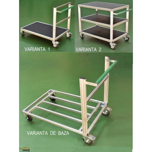 Carucioare-sistem din aluminiu pentru sarcini mari, tip CSA