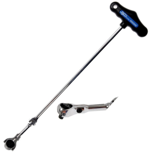 Cheie cu clichet reversibil 1/4" (6.3 mm), articulata, maner T