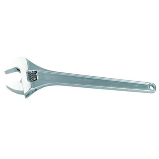 Cheie reglabila cromata cu falci la 15 grade, DIM 461 mm, DESCHIDERE 53 mm (2 1/8")