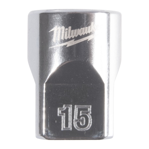 Cheie tubulara scurta in 12 puncte Milwaukee 3/8", 15mm